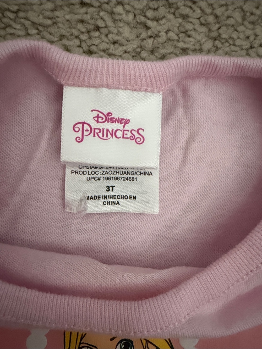 Disney Princess Pink & Purple Rapunzel Graphic Top - Picture 2 of 3